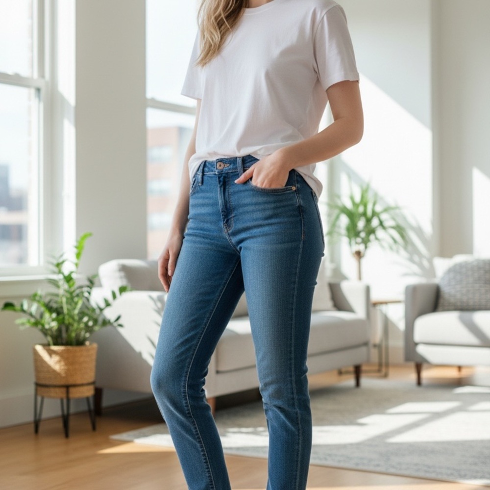 Madewell Women's Blue Skinny Jeans